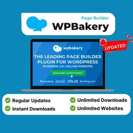 WPBakery Page Builder - Unleash Your WordPress Creativity (Lifetime Updates and all features unlocked)